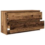 vidaXL TV skrinka Old Wood 100x35x54 cm Engineered Wood – Obrázok 5