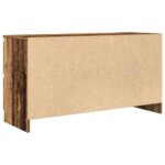 vidaXL TV skrinka Old Wood 100x35x54 cm Engineered Wood – Obrázok 8