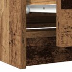 vidaXL TV skrinka Old Wood 100x35x54 cm Engineered Wood – Obrázok 10