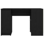vidaXL Stôl čierna dub 120x42x76 cm kompozitné drevo – Obrázok 6