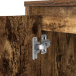 vidaXL Stôl dymový dub 120x42x76 cm kompozitné drevo – Obrázok 11