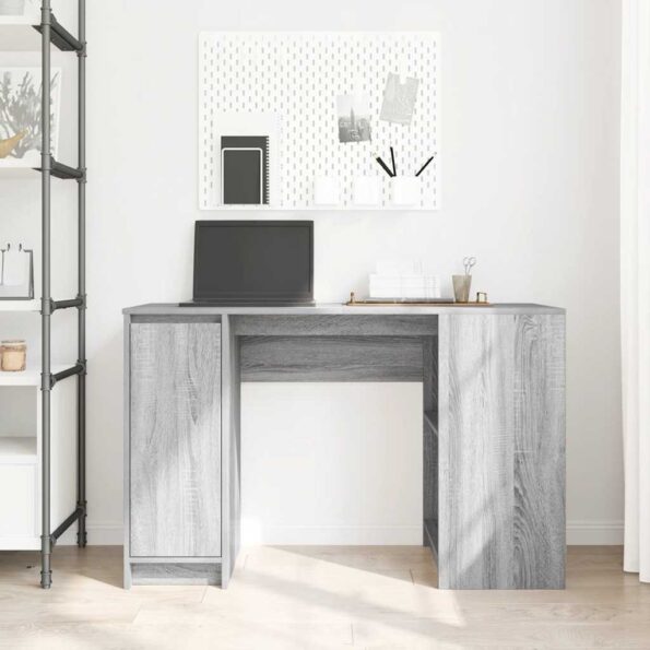 VXL8721158707383_g_en_hd_1.jpg vidaXL Stôl sivý dub sonoma 120x42x76 cm kompozitné drevo – Obrázok 3