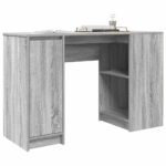 vidaXL Stôl sivý dub sonoma 120x42x76 cm kompozitné drevo – Obrázok 4