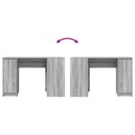 vidaXL Stôl sivý dub sonoma 120x42x76 cm kompozitné drevo – Obrázok 9