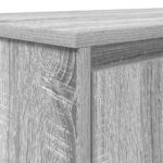 vidaXL Stôl sivý dub sonoma 120x42x76 cm kompozitné drevo – Obrázok 10