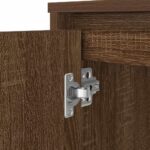 vidaXL Stôl hnedý dub 120x42x76 cm kompozitné drevo – Obrázok 11