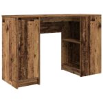 vidaXL Písací stôl staré drevo 120x42x76 cm kompozitné drevo – Obrázok 2