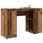 vidaXL Písací stôl staré drevo 120x42x76 cm kompozitné drevo – Obrázok 4