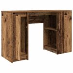 vidaXL Písací stôl staré drevo 120x42x76 cm kompozitné drevo – Obrázok 5