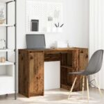 vidaXL Písací stôl staré drevo 120x42x76 cm kompozitné drevo