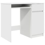 vidaXL Stôl biely 86x49x76 cm kompozitné drevo – Obrázok 2