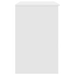 vidaXL Stôl biely 86x49x76 cm kompozitné drevo – Obrázok 7