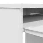 vidaXL Stôl biely 86x49x76 cm kompozitné drevo – Obrázok 11
