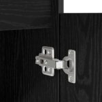 vidaXL Stôl čierna dub 86x49x76 cm kompozitné drevo – Obrázok 12