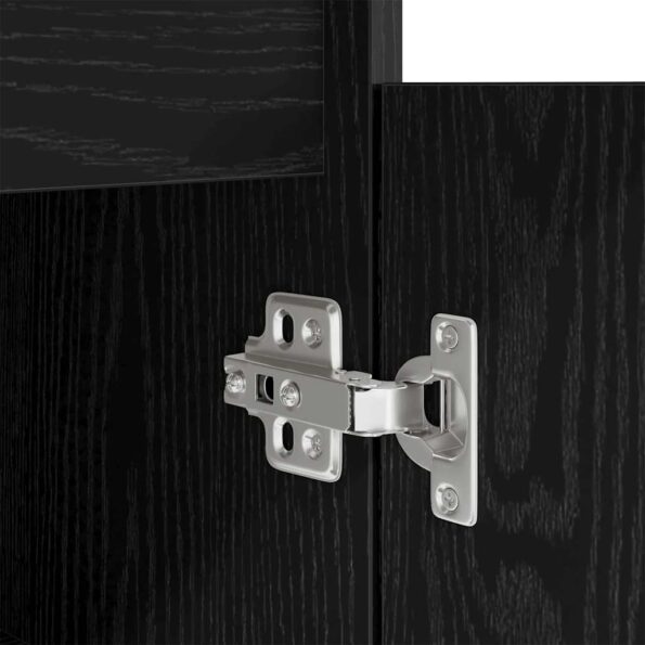 vidaXL Stôl čierna dub 86x49x76 cm kompozitné drevo – Obrázok 12