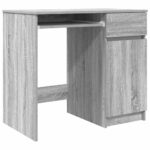 vidaXL Stôl sivý dub sonoma 86x49x76 cm kompozitné drevo – Obrázok 2