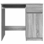 vidaXL Stôl sivý dub sonoma 86x49x76 cm kompozitné drevo – Obrázok 6