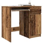 vidaXL Stôl staré drevo 86x49x76 cm kompozitné drevo – Obrázok 4