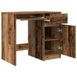 vidaXL Stôl staré drevo 86x49x76 cm kompozitné drevo – Obrázok 5