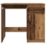 vidaXL Stôl staré drevo 86x49x76 cm kompozitné drevo – Obrázok 6