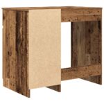 vidaXL Stôl staré drevo 86x49x76 cm kompozitné drevo – Obrázok 8