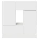 vidaXL Komoda so zásuvkami a dvierkami, biela 70,5x34x74,5 cm – Obrázok 6