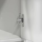 vidaXL Komoda so zásuvkami a dvierkami, biela 70,5x34x74,5 cm – Obrázok 10