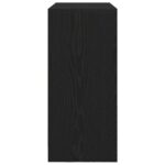 vidaXL Komoda so zásuvkami a dvierkami, dub čierny 70,5x34x74,5 cm – Obrázok 7