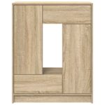 vidaXL Komoda so zásuvkami a dvierkami, dub sonoma 73x31x90 cm – Obrázok 6