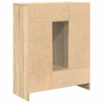 vidaXL Komoda so zásuvkami a dvierkami, dub sonoma 73x31x90 cm – Obrázok 8