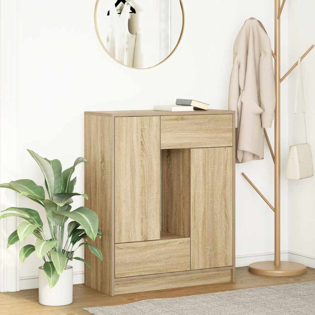 VXL8721158707710_m_en_hd_1.jpg vidaXL Komoda so zásuvkami a dvierkami, dub sonoma 73x31x90 cm – Obrázok 1
