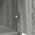 vidaXL Komoda so zásuvkami a dvierkami, sivá sonoma 73x31x90 cm – Obrázok 10