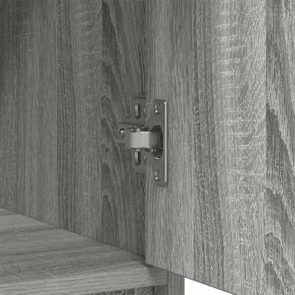 vidaXL Komoda so zásuvkami a dvierkami, sivá sonoma 73x31x90 cm – Obrázok 10