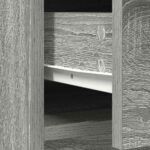 vidaXL Komoda so zásuvkami a dvierkami, sivá sonoma 73x31x90 cm – Obrázok 11