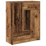 vidaXL Komoda so zásuvkami a dvierkami, staré drevo 73x31x90 cm – Obrázok 2