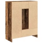 vidaXL Komoda so zásuvkami a dvierkami, staré drevo 73x31x90 cm – Obrázok 8