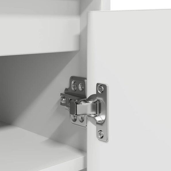 vidaXL Botník biely 29,5x34x76 cm kompozitné drevo – Obrázok 11