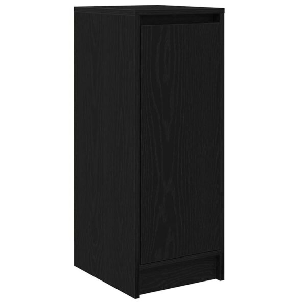 vidaXL Botník dub čierny 29,5x34x76 cm kompozitné drevo – Obrázok 2
