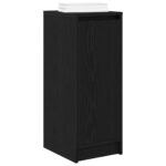 vidaXL Botník dub čierny 29,5x34x76 cm kompozitné drevo – Obrázok 4