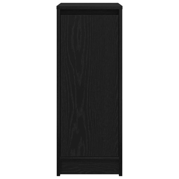 vidaXL Botník dub čierny 29,5x34x76 cm kompozitné drevo – Obrázok 6