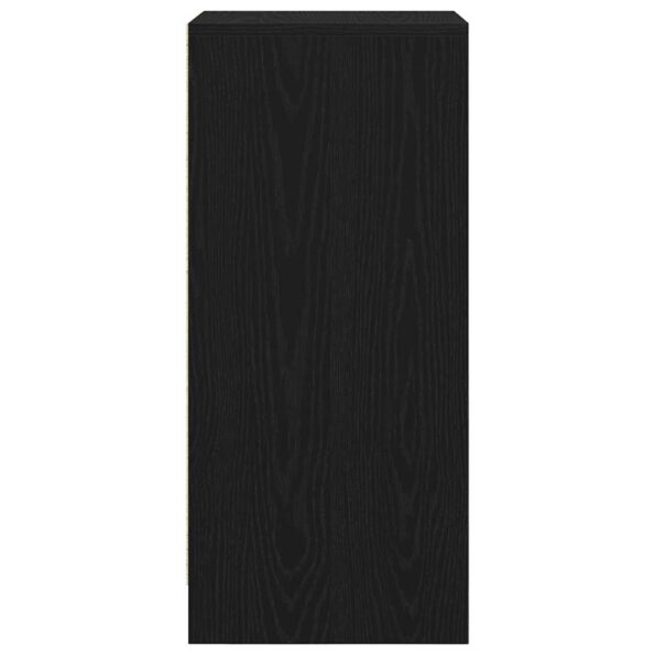vidaXL Botník dub čierny 29,5x34x76 cm kompozitné drevo – Obrázok 7