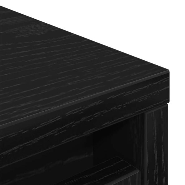 vidaXL Botník dub čierny 29,5x34x76 cm kompozitné drevo – Obrázok 10