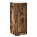 vidaXL Botník dymový dub 29,5x34x76 cm kompozitné drevo – Obrázok 4