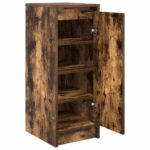 vidaXL Botník dymový dub 29,5x34x76 cm kompozitné drevo – Obrázok 5