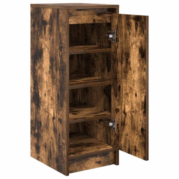 vidaXL Botník dymový dub 29,5x34x76 cm kompozitné drevo – Obrázok 5