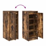 vidaXL Botník dymový dub 29,5x34x76 cm kompozitné drevo – Obrázok 9