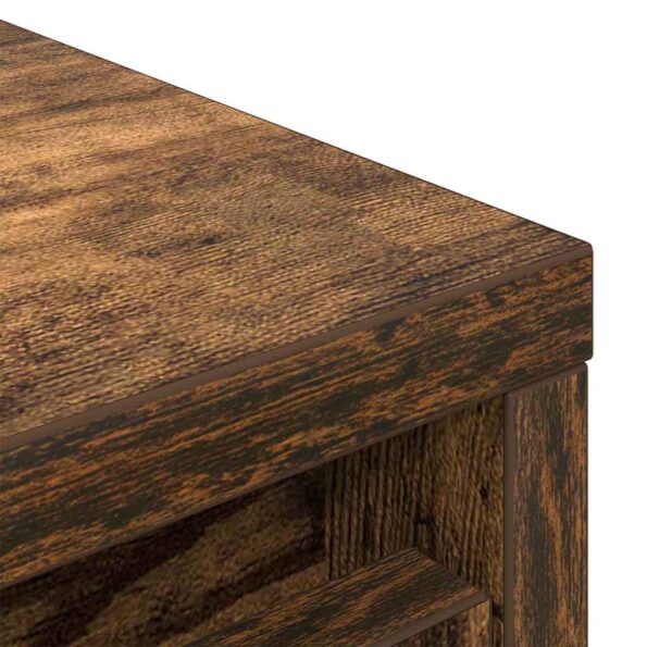 vidaXL Botník dymový dub 29,5x34x76 cm kompozitné drevo – Obrázok 10