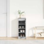 vidaXL Botník sivý dub sonoma 29,5x34x76 cm kompozitné drevo – Obrázok 3