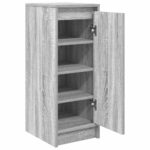 vidaXL Botník sivý dub sonoma 29,5x34x76 cm kompozitné drevo – Obrázok 5