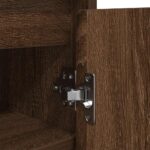 vidaXL Botník hnedý dub 29,5x34x76 cm kompozitné drevo – Obrázok 11